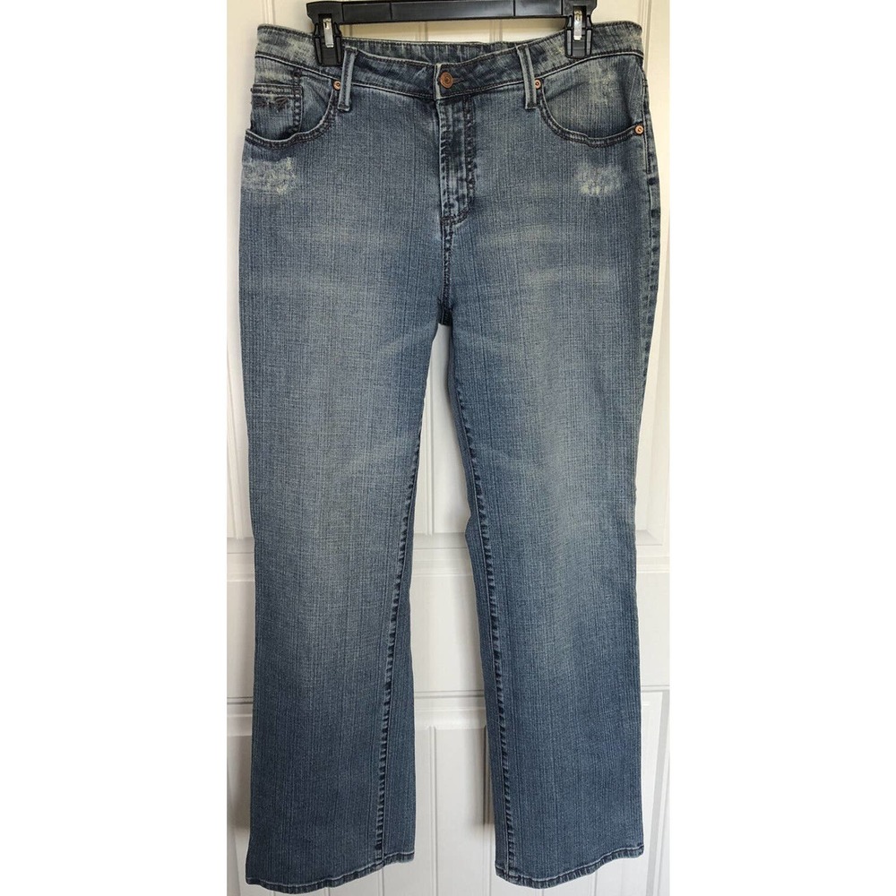 Seven 7 Womens Jeans Size 14 - Light Wash Bootcut High Rise Blue Jeans RN 109890